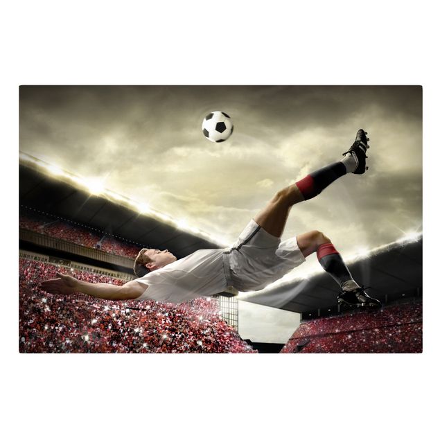 Leinwandbild - Fußball Action - Quer 3:2