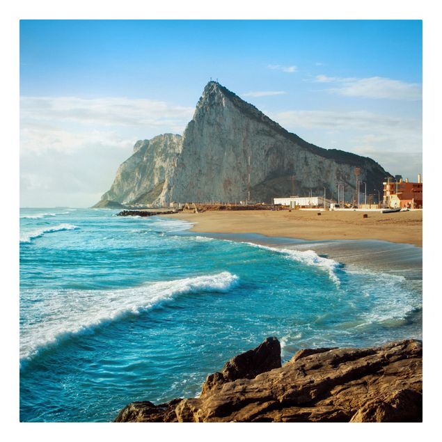 Leinwandbilder kaufen Gibraltar am Meer