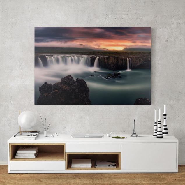 Wandbilder Goðafoss Wasserfall in Island