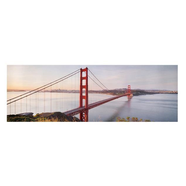 Leinwandbild - Golden Gate Bridge in San Francisco - Quadrat 1:1