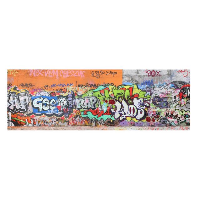 Leinwandbild - Graffiti - Panorama Quer