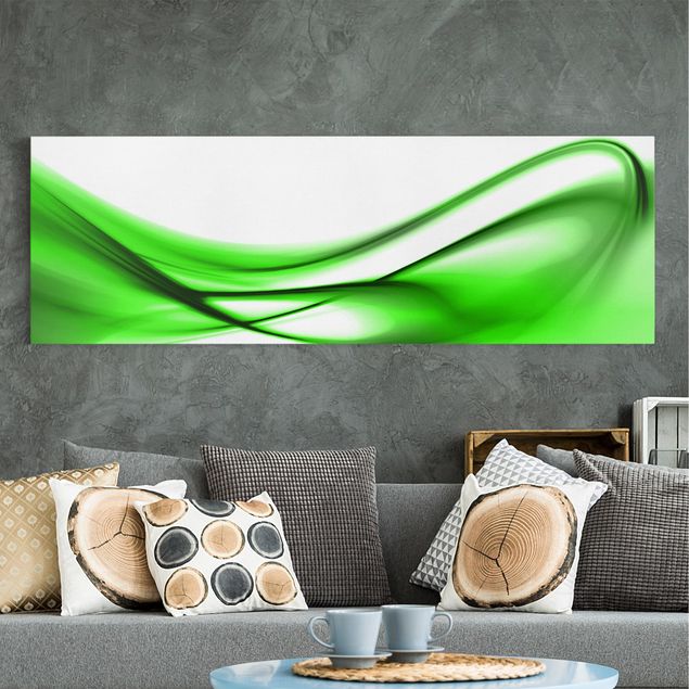 Leinwandbilder abstrakt Green Touch