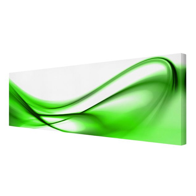 Leinwandbild - Green Touch - Panorama Quer