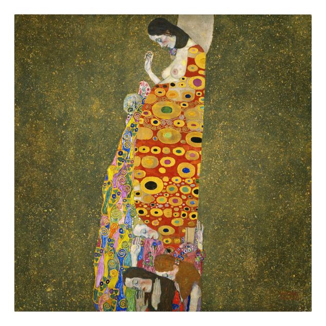 schöne Leinwandbilder Gustav Klimt - Die Hoffnung II