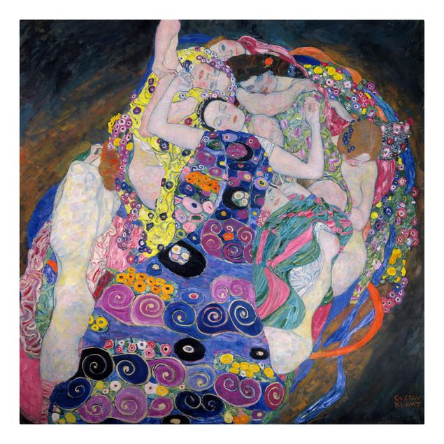 schöne Leinwandbilder Gustav Klimt - Die Jungfrau