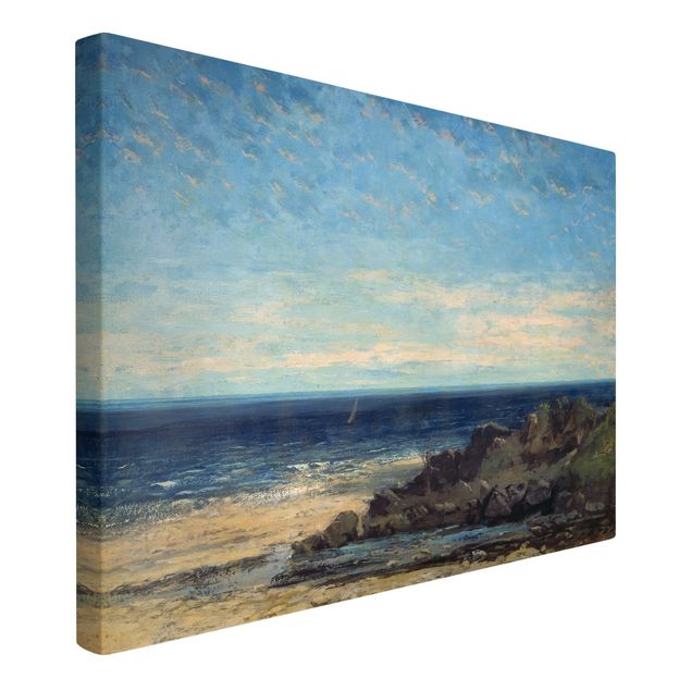 Leinwandbilder kaufen Gustave Courbet - Blaues Meer