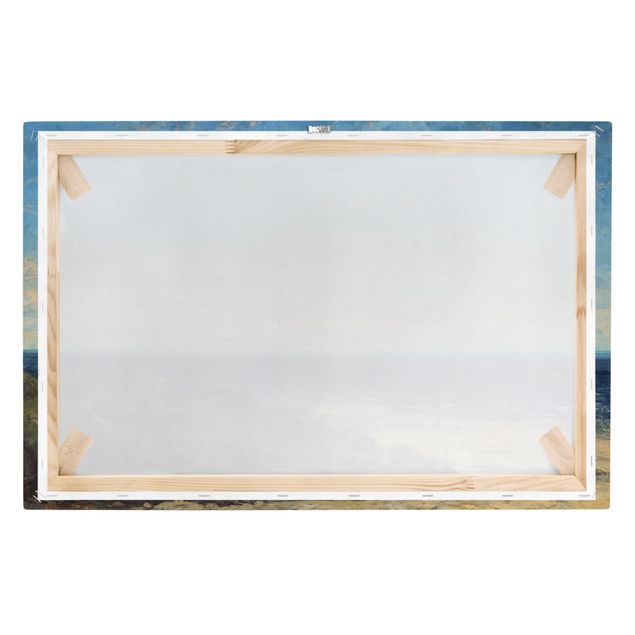 Leinwandbild - Gustave Courbet - Blaues Meer - blauer Himmel - Quer 3:2-60x40