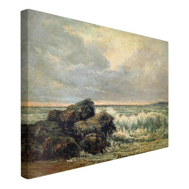 Leinwandbilder kaufen Gustave Courbet - Die Welle