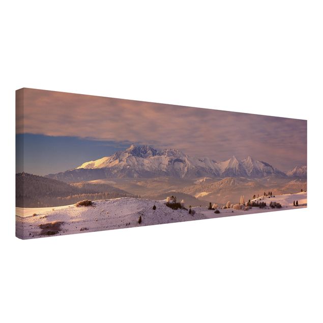 Leinwandbilder Hohe Tatra am Morgen