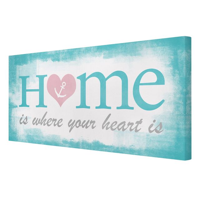 Leinwandbild - Home Is Where your Heart is - Quer 2:1
