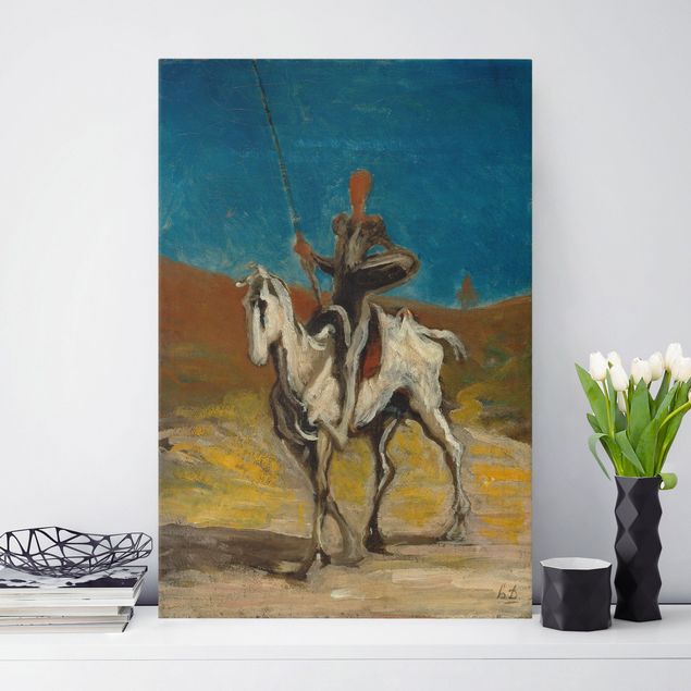 Leinwandbild - Honoré Daumier - Don Quixote - Hoch 2:3