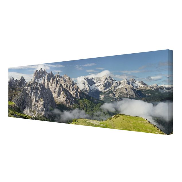Leinwandbild - Italienische Alpen - Panorama 1:3