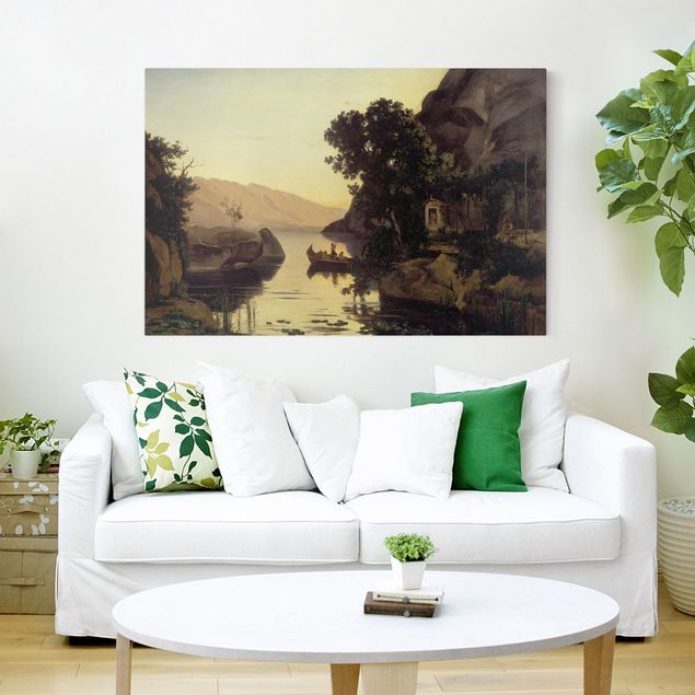 Leinwandbilder Jean-Baptiste Camille Corot - Landschaft bei Riva