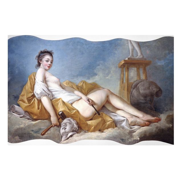 schöne Leinwandbilder Jean Honoré Fragonard - Personifikation der Malerei