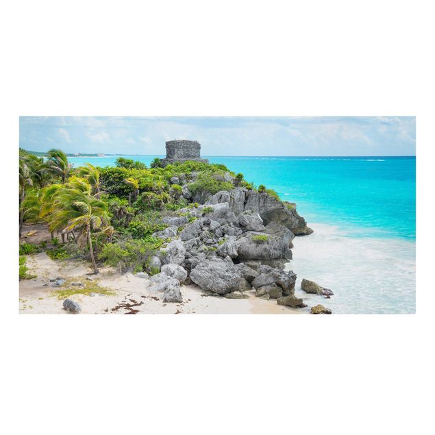 Leinwandbilder Karibikküste Tulum Ruinen