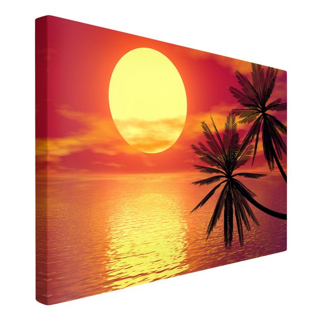 Leinwandbilder kaufen Karibischer Sonnenuntergang