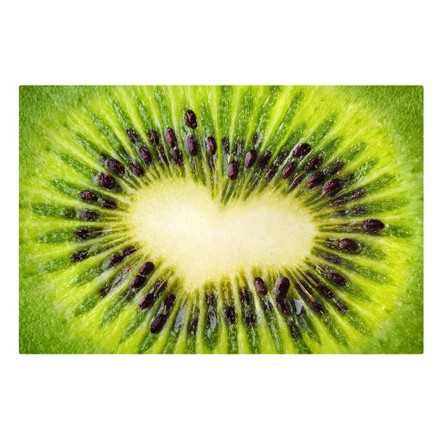 Leinwandbild - Kiwi Heart - Quer 3:2