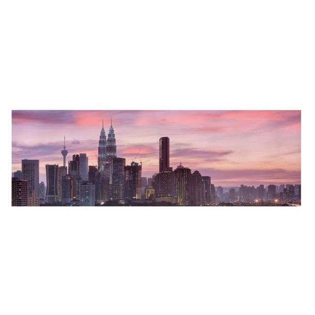 Leinwandbild - Kuala Lumpur - Panorama Quer