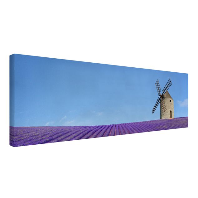 Leinwandbild - Lavendelduft in der Provence - Panorama Quer