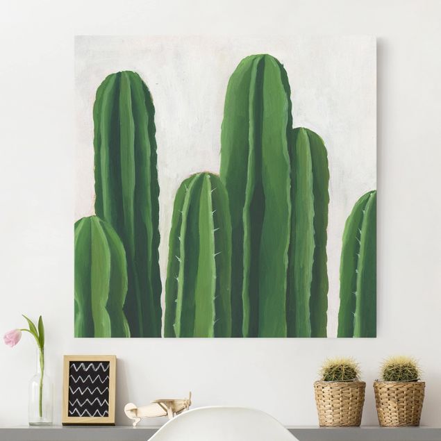 Leinwand Blumen Lieblingspflanzen - Kaktus