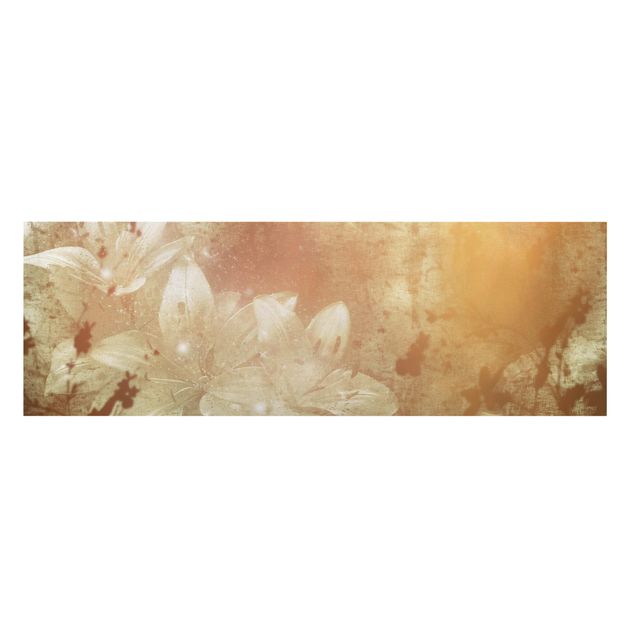 Leinwandbild Lilith - Panoramabild Quer, Beige, Braun, Sepia