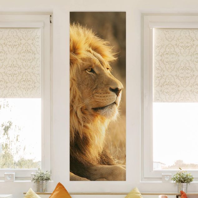 Leinwandbild Löwe Löwenkönig