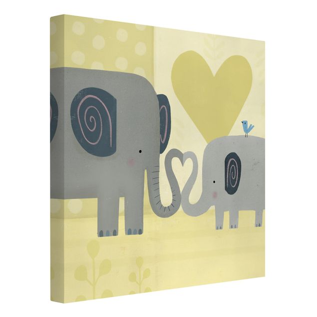 Wandbilder Mama und ich - Elefanten