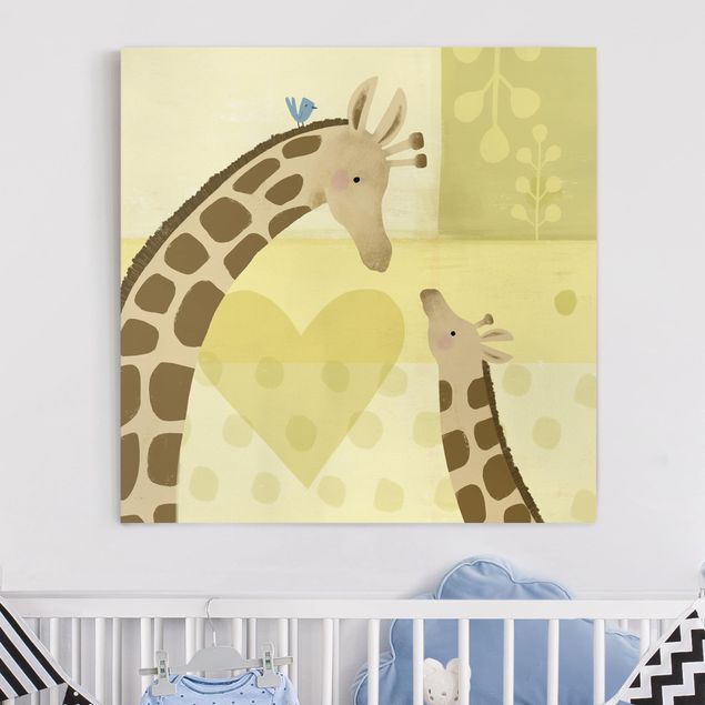 Leinwandbilder Tiere Mama und ich - Giraffen