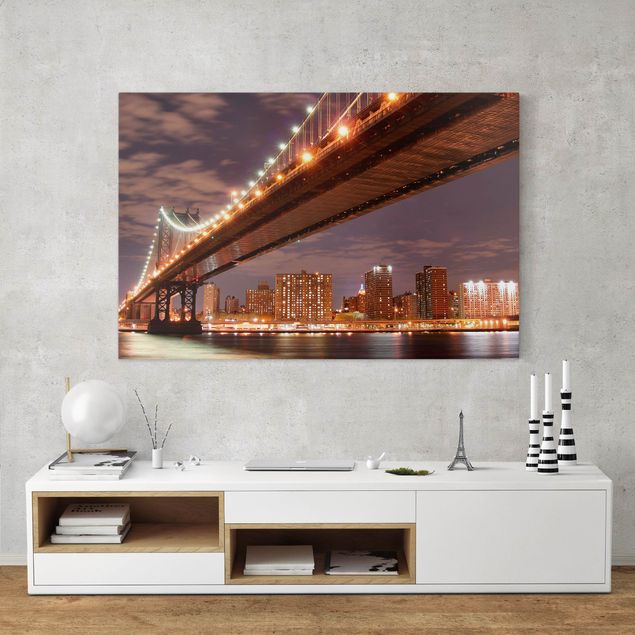 Skyline Leinwand Manhattan Bridge