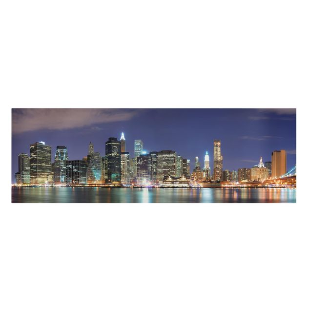 Leinwandbild - Manhattan in New York City - Panorama Quer