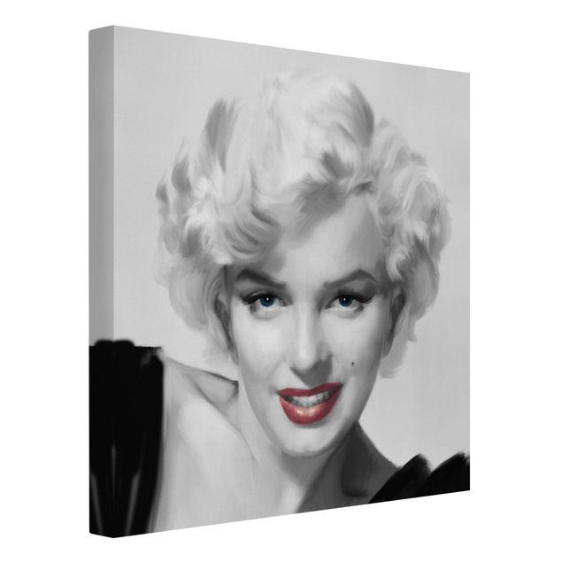 Leinwandbilder kaufen Marilyn auf Sofa