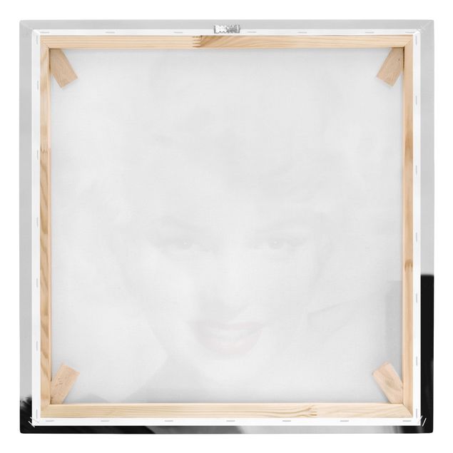 Leinwandbild - Marilyn auf Sofa - Quadrat 1:1