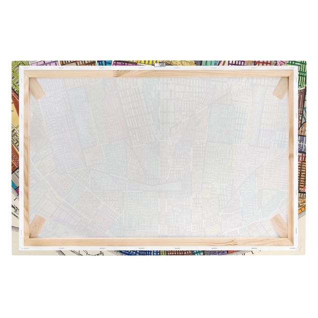 Leinwandbild - Moderne Karte von St. Louis - Querformat 2:3