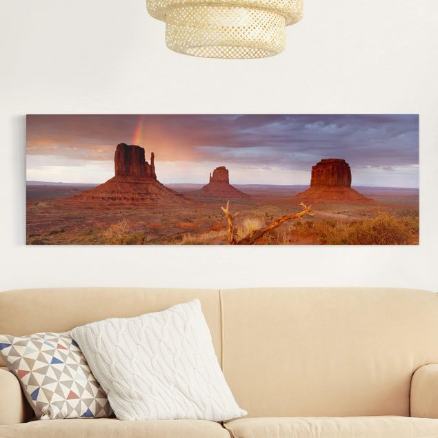 Leinwandbilder Naturmotive Monument Valley bei Sonnenuntergang