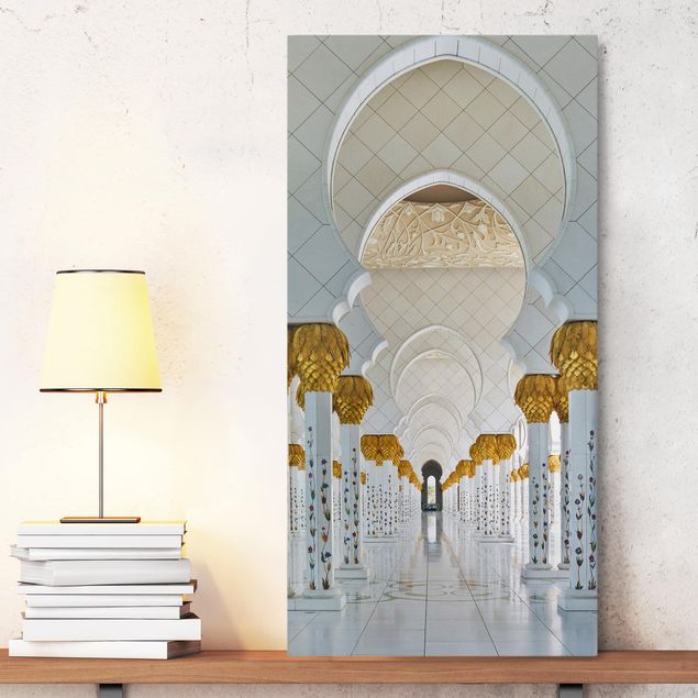 Leinwandbilder Städte Moschee in Abu Dhabi