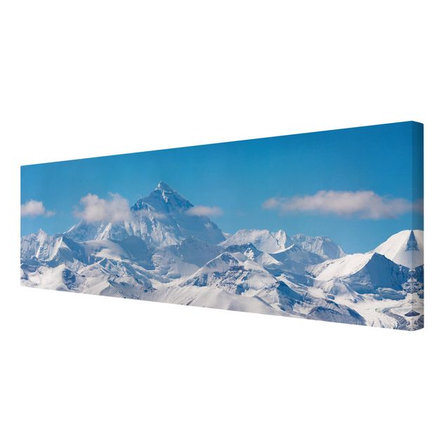 Leinwandbild - Mount Everest - Panorama Quer