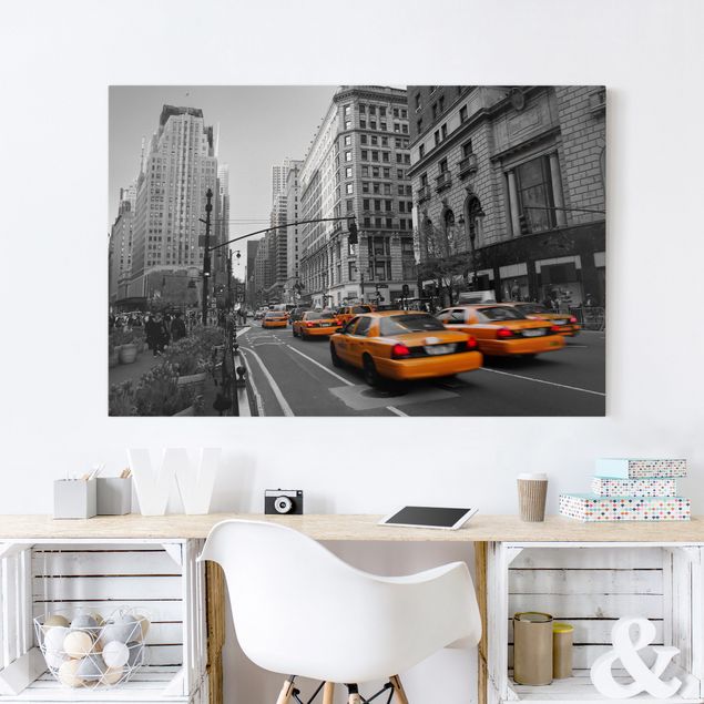 schwarz-weiß Bilder auf Leinwand New York, New York!