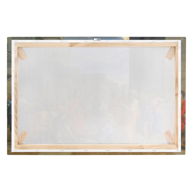 Leinwandbild - Nicolas Poussin - Christus und die Ehebrecherin - Quer 3:2-60x40