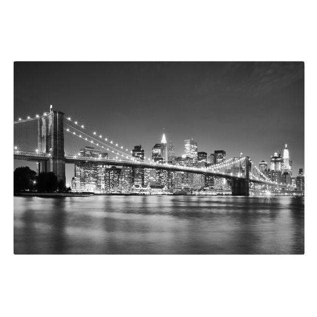Leinwandbilder Nighttime Manhattan Bridge II