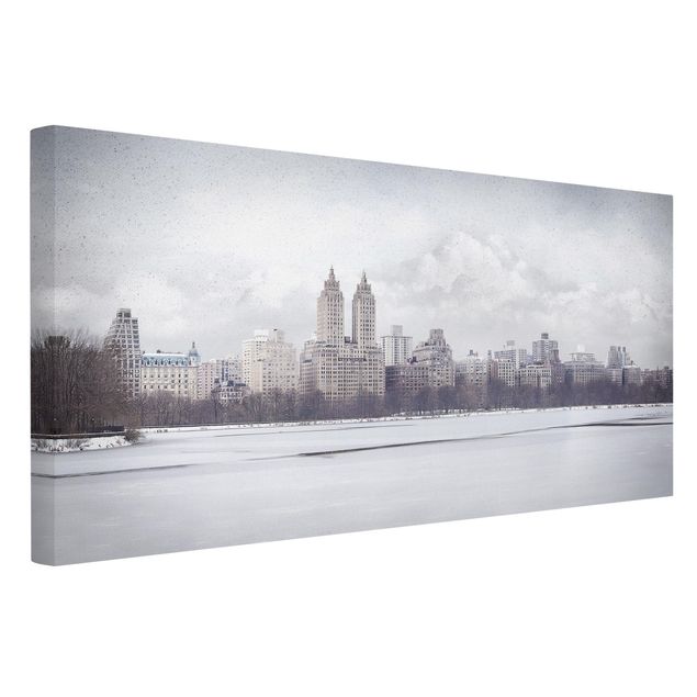 Leinwandbilder kaufen New York im Schnee