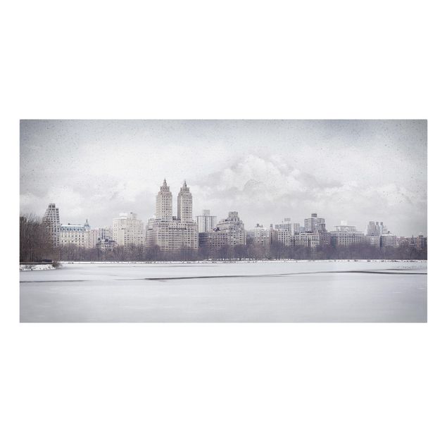 Leinwandbild - No.YK2 New York im Schnee - Quer 2:1
