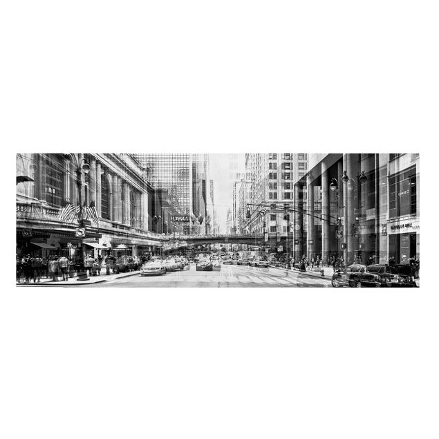 Leinwandbilder NYC Urban schwarz-weiß