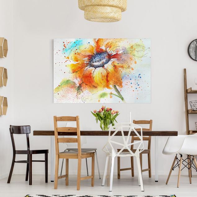 Leinwandbilder kaufen Painted Sunflower