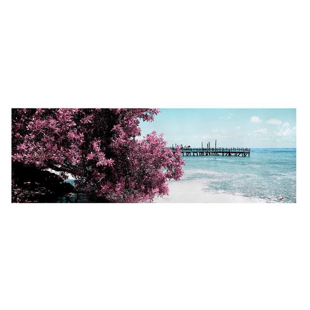 schöne Leinwandbilder Paradies Strand Isla Mujeres