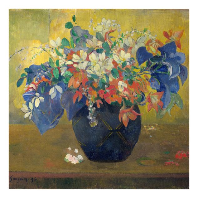 Leinwandbilder kaufen Paul Gauguin - Vase mit Blumen