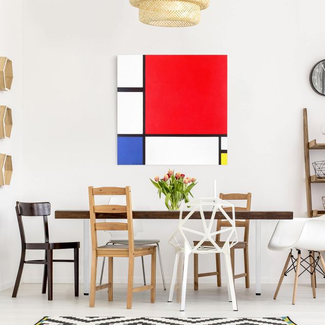 Bilder abstrakt Piet Mondrian - Komposition Rot Blau Gelb