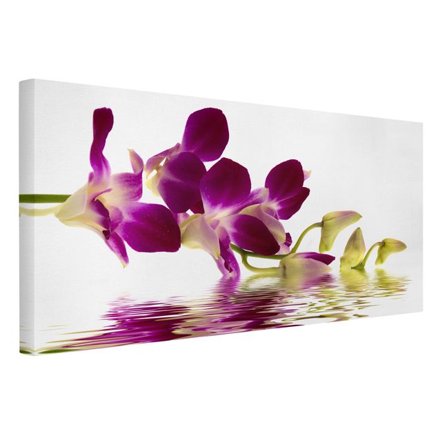 schöne Leinwandbilder Pink Orchid Waters