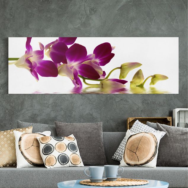 Leinwandbild Orchidee Pink Orchid Waters