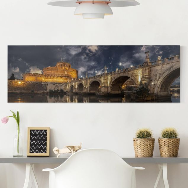 Leinwandbilder Städte Ponte Sant'Angelo in Rom