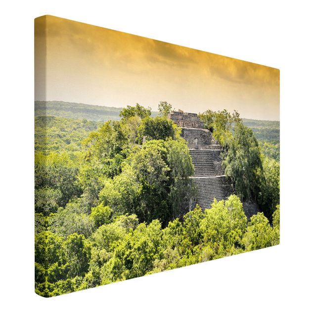 Leinwandbilder kaufen Pyramide von Calakmul